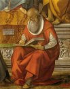 St. Jerome (detail van Virgin gekatapulteerd met Heiligen)