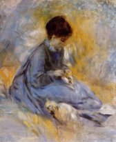 Ung kvinna med en hund 1876