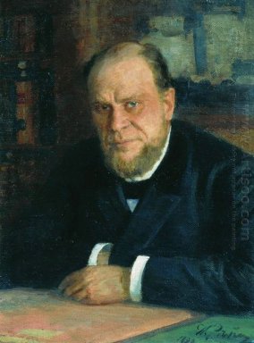 Porträt von Rechtsanwalt Anatoly Fyodorovichm Koni 1898