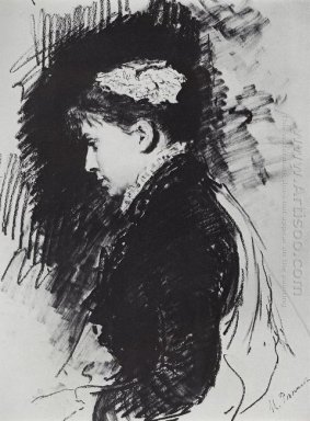 Retrato De E D Batasheva 1891