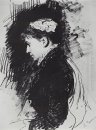 Retrato de E D Batasheva 1891