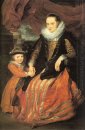 Portrait de Suzanne Fourment et sa fille 1620