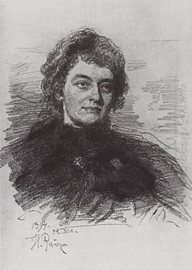 Stående av Zinaida Nikolayevna Gippius 1894