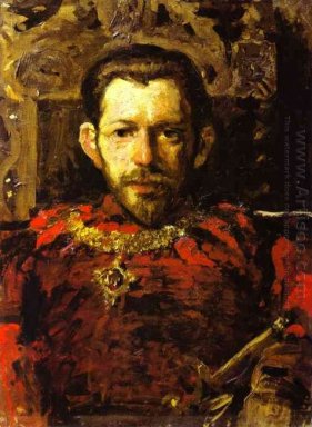 Porträt von S Mamontov In Ein Theater-Kostüm