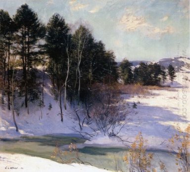 Upptining Brook Winter Shadows 1911