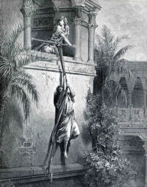 La fuga di David Attraverso La Finestra 1866