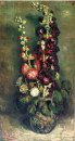 Vaas van Hollyhocks 1886