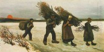 Kayu Pengumpul Dalam Snow 1884