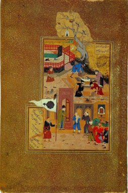 The funeral of the elderly Attar of Nishapur