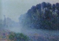 Durch die Eure River Nebel-Effekt