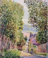 eine Straße in louveciennes 1878