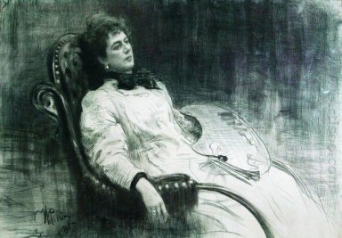 Portret van M K Tenisheva 1898