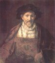 Portrait d'un vieil homme en rouge 1654