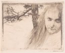 Девушка в Пейзаж 1898