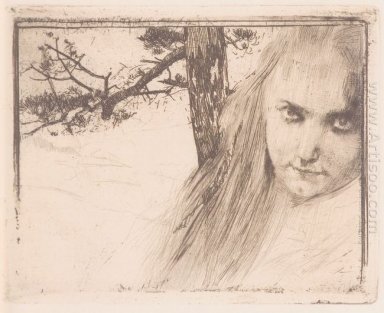 Menina na paisagem 1898