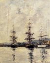 El puerto de Deauville 1887