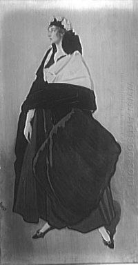 Portret van mevrouw Ida Rubinstein