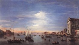 Canal Giudecca com o Zattere