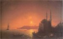 Beskåda av Constantinople By Moonlight 1846