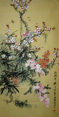 Bloemen - Chinees schilderij