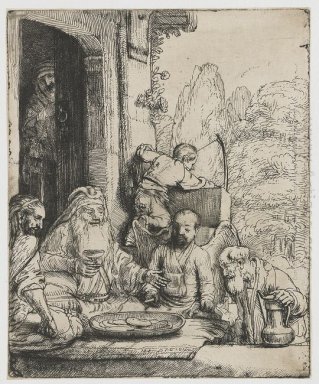 Abraham Unterhaltung der Engel 1656