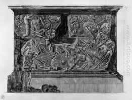 Quarta lado do pedestal da mesma coluna