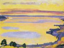 Sunset On Lake Geneva From The Caux 1917