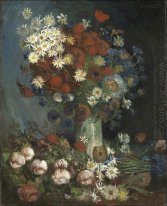 Still Life Dengan Meadow Flowers And Roses 1886