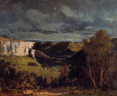 The Valley Of The Loue Di Stormy Cuaca 1849