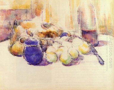 Pot azul e Garrafa de Vinho 1902