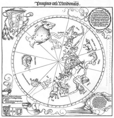 södra halvklotet av den himmelska världen 1515