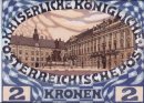 Design för den österrikiska Jubilee Stamp med utsikt över Wien H