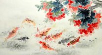 Peixe-Bayberry - Pintura Chinesa