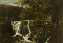 Paysage avec cascade près de Norwich, Norfolk