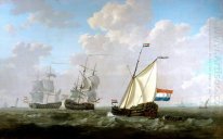 Båten av VOC Chamber of Rotterdam 1790