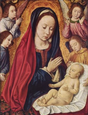 La Vierge et l\'enfant adoré par les anges