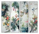 Pájaros y flores - FourInOne - Pintura china