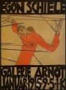 auto-retrato como st poster sebastian 1914