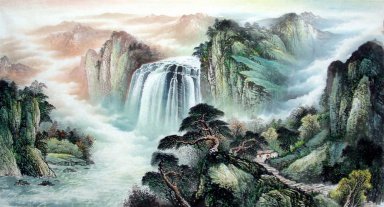 Waterval - Chinees schilderij