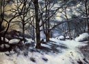Neve de derretimento Fontainbleau 1880