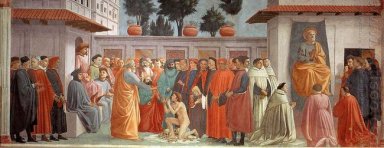 Resurrezione del figlio di Teofilo e San Pietro in cattedra