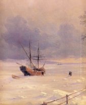 Bosphorus Frozen Bajo Nieve 1874