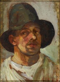 Retrato de auto com chapéu 1906
