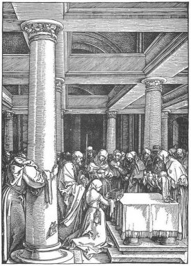 De presentatie van christus in de tempel 1505