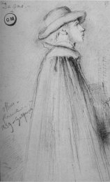Degas Stående i Uffizi 1859