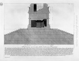 Bagian Vertikal Of The Trajan Column Dengan Enam Tanaman Diambil