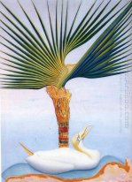 Palm Baum und Vogel