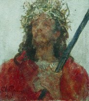 Jésus Dans une couronne d'épines 1913