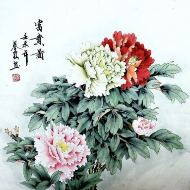 Pivoine - Peinture chinoise