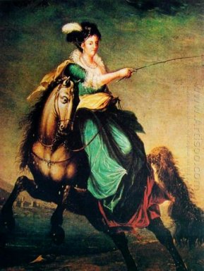 Reiterporträt von Carlota Joaquina von Spanien